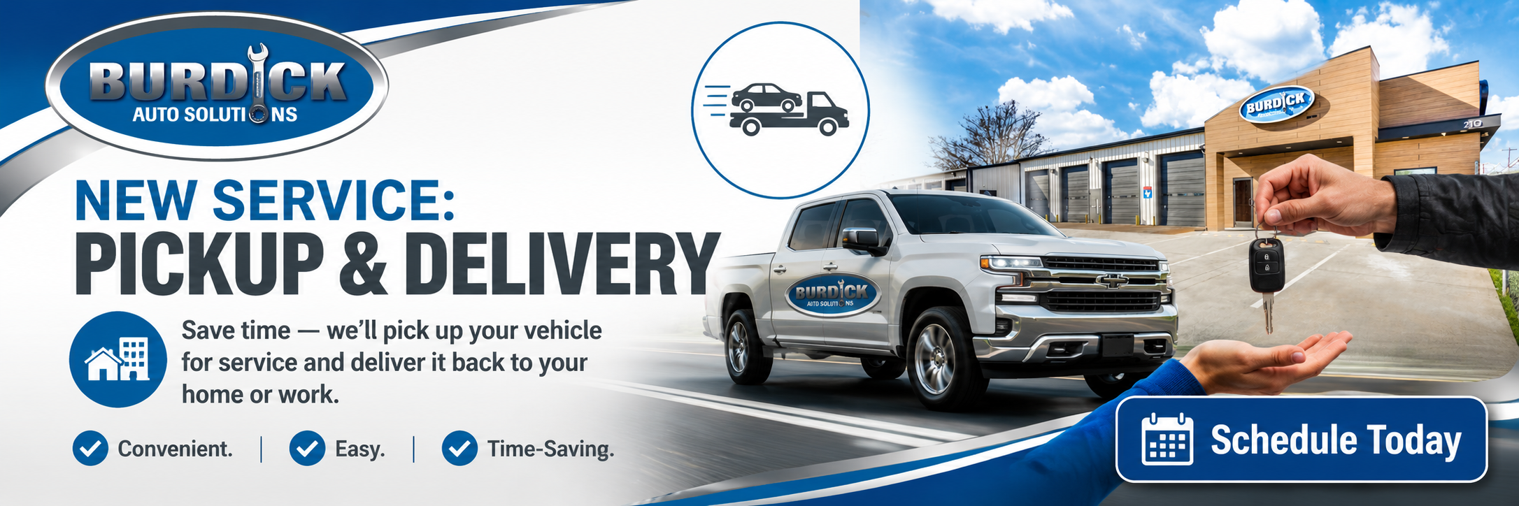 New Service: Pickup & Delivery | Burdick Auto Solutions